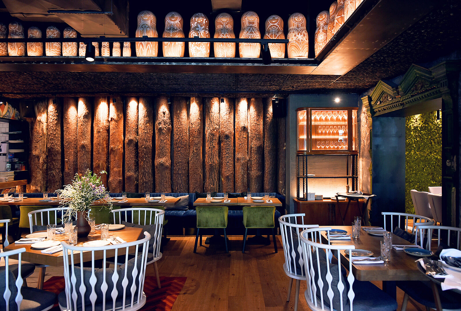 Ambientación de restaurante